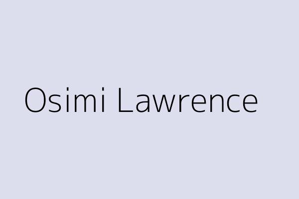 Osimi Lawrence